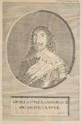 HESSEN: Wilhelm V., Landgraf von Hessen-Kassel, 1602 - 1637, Kassel, bei Leer (Ostfriesland) [gefallen], Regent 162737. Dritter (ltester berlebender) Sohn u. Nachfolger von Landgraf Moritz dem Gelehrten (15721632) aus 1.Ehe mit Grfin Agnes zu SolmsLaubach (15781602); vermhlt 1619 mit Amalie Elisabeth Grfin von HanauMnzenberg (16021651).  1617 Administrator des Stifts Hersfeld (das 1648 endgltig an HessenKassel fiel), Heerfhrer im 30jhr. Krieg, besetzte 1631 Paderborn, Mnster, Hxter, Lippstadt, das Herzogtum Westfalen, 1632 Dortmund, Borken, Dorsten, Coesfeld, belagerte 1633 Hameln, siegte bei Hessisch-Oldendorf, entsetzte 1636 Hanau, musste sich 1637 in das Niederstift Mnster, darauf nach Ostfriesland zurckziehen., Portrait, KUPFERSTICH / RADIERUNG:, W. Jonckman fec.