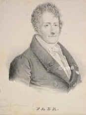 Paer, Ferdinando, 1771 - 1839, Parma, Paris, Italienischer Komponist, Dirigent. Venedig, Wien, Hofkapellmeister in Dresden, seit 1812 in Paris., Portrait, LITHOGRAPHIE:, ohne Adresse, um 1840