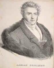 Boieldieu, Francois Adrien, 1775 - 1834, Rouen, Jarcy bei Paris, Franzsischer Opernkomponist. Paris, St.Petersburg., Portrait, LITHOGRAPHIE:, ohne Adresse.  Um 1830