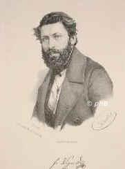 Wigard, Franz, 1807 - 1885, Mannheim, , Vorstand des Stenographie-Instituts in Dresden, Mitglied der Nationalversammlung in Frankfurt und des Rumpfparlaments in Stuttgart. Arzt in Dresden., Portrait, LITHOGRAPHIE:, Schertle lith. 1848.