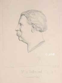 Schwind, Moritz von, 1804 - 1871, Wien, Mnchen, Maler und Zeichner. Wien, Mnchen, Karlsruhe, Frankfurt am Main., Portrait, RADIERUNG:, E. Rietschel mod.  J. Thaeter sc.