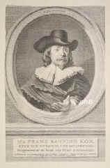 Kok, Frans Banning,   - , , , Brgermeister und Rat der Stadt Amsterdam. [ in Bearbeitung ], Portrait, KUPFERSTICH / RADIERUNG:, Rembrandt van Ryn pinx.   H. Pothoven del.   J. Houbraken sculpsie oud 81 Jaar.