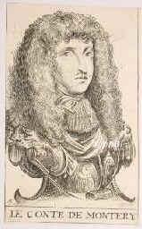 Monterey, Jo. Dom. de Zuniga, Graf von,   - 1712, , [einem Kloster], Spanischer general, 1659-91 Statthalter in den Niederlanden., Portrait, RADIERUNG:, ohne Adresse,  18. Jh.
