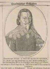 BRANDENBURG-PREUSSEN: Georg Wilhelm, Kurfrst von Brandenburg, 1595 - 1640, Berlin, Knigsberg (Preuen), Regent 161940. ltester Sohn u. Nachfolger von Kurfrst Johann Sigismund (15721619) und Anna von Preuen (15761625); vermhlt 1616 mit Elisabeth Charlotte, Pfalzgrfin von Simmern (15971660), Schwester des 