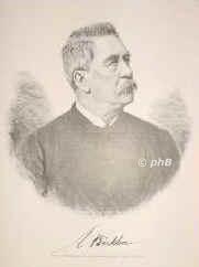 Böcklin, Arnold, 1827 - 1901, Basel, Fiesole, Maler., Portrait, HOLZSTICH:, Löscher u. Petsch, Berl[in] phot.  [1887]