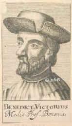 Victorius, Benedict,   - 1501, , , Arzt. Padua, Bologna., Portrait, KUPFERSTICH:, ohne Knstlernamen