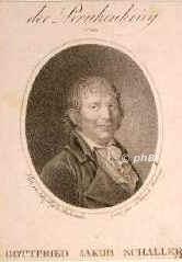 Schaller, Gottfried Jakob, 1762 - 1831, , , Elsssischer Dichter. Seit 1785 Pfarrer in Pfaffenhofen., Portrait, PUNKTIERSTICH:, Peint par Lutz, Prof.  Buchsweiler.  Grav par F. Simon  Strasbourg.