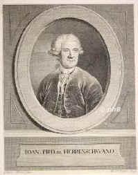 Herrenschwand, Johann Friedrich, 1715 - 1798, , , Arzt, Leibarzt Knig Stanisl. August von Polen. Gotha, Bern., Portrait, KUPFERSTICH:, Anton Hickel pinx.   M. G. Eichler sc.