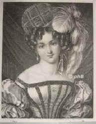 Sontag, Henriette, 1830 vereh. Grfin Rossi, 1806 - 1854, Koblenz, Mexiko [an der Cholera], Opernsngerin, Hof u. Kammersngerin, bekannt als 
