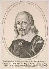 Hasslang (Haslang), Georg Christoph Freiherr von, 1602 - 1684, Mnchen, Hohenkammer, Jurist u. Diplomat. Stud. Ingolstadt, 1621 Hofrat, 1643 Hofmarschall u. 1645 Geh.Rat des Kurfrsten Maximilian von Bayern, Gouverneur von Pfaffenhoven, 1645 Gesandter zum Westflischen Frieden in Mnster, 166279 Pfleger zu Friedberg., Portrait, KUPFERSTICH:, Aubry exc.