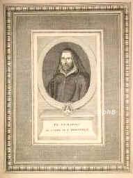 Combefis, Francois, 1605 - 1679, Marmande (Dp Lot-en-Garonne), Paris, Franzs. kathol. Theologe, Philologe (bersetzer u. Kommentator der griech. Kirchenvter) u. Historiker. Trat 1624 in den Dominikanerorden ein, lehrte Philosophie u. Theologie in Bordeaux, seit 1640 in Paris., Portrait, KUPFERSTICH:, ohne Adresse,  18. Jahrh.