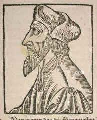 Huss, Johannes (Jan Hus), um 1370 - 1415, Husinec (Sdbhmen), Konstanz [verbrannt], Bhmischer Reformator. 1398 Lehrer an der Prager Universitt., Portrait, HOLZSCHNITT:, ohne Knstleradresse