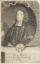 Barnes, Josua, 1637 - 1712, , , Theologe. Cambridge., Portrait, KUPFERSTICH:, Kraus sc.