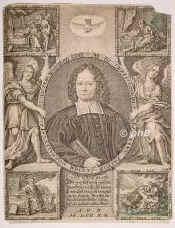 Lehmann, Johann Christoph, 1657 - , , , Pastor in Senftenberg und Goeda., Portrait, KUPFERSTICH:, Mentzel sc. 1720.