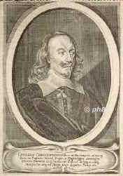 Hasslang (Haslang), Georg Christoph Freiherr von, 1602 - 1684, Mnchen, Hohenkammer, Jurist u. Diplomat. Stud. Ingolstadt, 1621 Hofrat, 1643 Hofmarschall u. 1645 Geh.Rat des Kurfrsten Maximilian von Bayern, Gouverneur von Pfaffenhoven, 1645 Gesandter zum Westflischen Frieden in Mnster, 166279 Pfleger zu Friedberg., Portrait, KUPFERSTICH:, [Merian exc.]