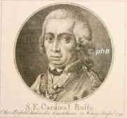 Ruffo, Fabrizio, 1744 - 1827, San Lucido (Kalabrien), Neapel, Kardinal 1794. Organisierte 1799 den neapolitanischen Volksaufstand gegen die Franzosen., Portrait, KUPFERSTICH der Zeit:, ohne Adresse