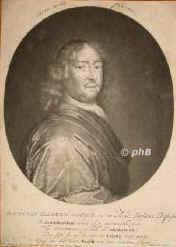 Olearius, Johann (II), 1639 - 1713, Halle, Leipzig, Philologe, Philosoph, lutherischer Theologe. 1661 Professor in Leipzig, Domherr zu Zeitz. Frderer von August Hermann Francke., Portrait, SCHABKUNST:, Pet. Schenck fec.