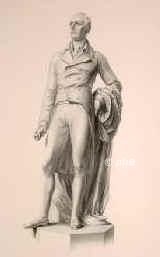 Pitt, William d.J., 1759 - 1806, Hayes bei Bromley (Kent), Putney bei London, Zweiter Sohn von William Pitt d.., 1st Earl of Chatham (17081778).  Fhrender englischer Staatsmann, 1783 Schatzkanzler, 17831801 u. 180406 Premierminister.  Wegen seiner konservativen Haltung vom franzs. Konvent fr den Feind des Menschengeschlechts erklrt., Portrait, STAHLSTICH:, P. Macdowell mod.  W.H. Mote sc.