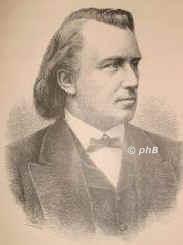 Brahms, Johannes, 1833 - 1897, Hamburg, Wien, Komponist, Pianist. Altona, Dsseldorf, 1853 bei Liszt in Weimar, Chordirigent u. Musiklehrer beim Frsten von Lippe zu Detmold, Wien., Portrait, HOLZSTICH:, Ad. Neumann xyl.