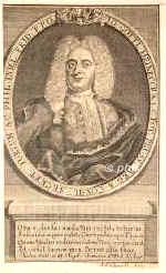 Heineccius (eig. Heinecke), Johann Gottlieb, 1681 - 1741, Eisenberg (Thringen), Halle, Jurist. 1721 Professor in Halle, 1723 in Franeker, 1725 in Frankfurt an der Oder, seit 1733 wieder in Halle., Portrait, KUPFERSTICH / RADIERUNG:, J. G. Schmidt sc.