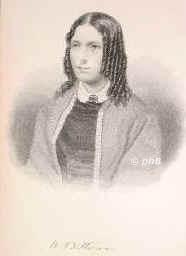 Beecher-Stowe, Harriet, 1812 - 1896, , , Amerikanische Schriftstellerin, Verfasserin von Onkel Toms Htte. Kmpferin fr die Emanzipation der Sklaven und der Frauen., Portrait, STAHLSTICH:, ohne Adresse,  um 1855