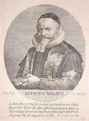 Wale (Walaeus), Anton van, 1573 - 1639, , , Reformierter Theologe, Professor in Leyden, Academiae Rector magnificus ..., Portrait, KUPFERSTICH:, Baly pinx.   S. Savry sc.
