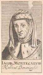 Montecalvo, Jacob, 1300 - 1374, , , Arzt. Bologna., Portrait, KUPFERSTICH:, ohne Adresse