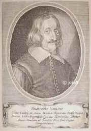 Nerli, Francesco, 1648 - , , , Magistratsprsident in Mantua, Geh.Rat der Herzoginwitwe u. Regentin Maria u. hzgl.mantuanischer Gesandter zum Westfl. Frieden in Mnster u. Osnabrck., Portrait, KUPFERSTICH:, [Merian sc.]