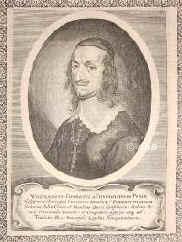 Thumbshirn, Wolfgang Konrad von, auf Ponitz, Roblitz, Lohma und Frauenfels, 1604 - 1667, , Altenburg, Herzogl. Sachsen-Altenburgischer Finanz- und Kammerdirektor, 1648 Gesandter in Mnster und Osnabrck, zugleich auch fr Sachsen-Lauenburg und Coburg., Portrait, KUPFERSTICH:, [Merian exc.]