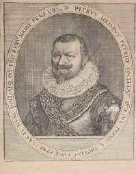 Hein, Peter, 1570 - 1629, , , Hollndischer Admiral, Leiter der Ostindischen Kompanie., Portrait, KUPFERSTICH:, [Merian exc.]