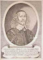 Cler, Chrysostomos, 1607 - 1664, Hildesheim, Wolfenbttel, Jurist in Helmstedt und Braunschweig, Gesandter zu den Westfl. Friedensverhandlungen., Portrait, KUPFERSTICH:, [Merian sc.]