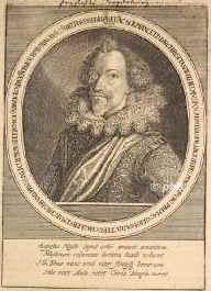 MAGDEBURG: Christian Wilhelm, Markgraf von Brandenburg, 1598-1631 Erzbischof von Magdeburg, 1587 - 1665, Wolmirstedt bei Magdeburg, Zinna (Kloster), Jngster (7.) Sohn von Kurfrst Joachim Friedrich (15461608) aus erster Ehe mit Katharine von BrandenburgKstrin (15491602); vermhlt 1) 1615 Dorothea von BraunschweigWolfenbttel (15961643); 2) 1650 mit Grfin Barbara Eusebia von Martinitz (+1656); 3) 1657 mit Grfin Maximiliane von SalmNeuburg (16081663).  Als Nachfolger seines Vaters 15981628 Erzbischof von Magdeburg, 162427 u. 163035 Bischof von Halberstadt.  Wurde 1632 in Wien katholisch, erhielt 1648 im Westfl. Frieden als Abfindung die mter Loburg und Zinna.  Sein einziges Kind Sofie Elisabeth (16161650) wird 1638 Gemahlin von Herzog Friedrich Wilhelm von SachsenAltenburg (16031669). [ > BRANDENBURGPREUSSEN; > HALBERSTADT:, Portrait, KUPFERSTICH:, [Merian exc.]