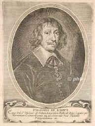 Knuyt, Johan de, 1587 - 1654, Middelburg, , Repraesentant der Edlen von Seeland, Gesandter z. Westfl. Frieden in Mnster 1645-48., Portrait, KUPFERSTICH:, [Merian exc.]