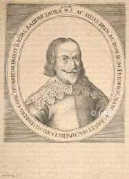 BADEN: Friedrich VI., Markgraf von Baden-Durlach, 1617 - 1677, Karlsburg, Karlsburg, Regent 165977. ltester Sohn u. Nachfolger von Markgraf Friedrich V. (15941659) aus 1.Ehe mit Barbara von Wrttemberg (15931627); vermhlt 1) 1642 mit Christine Magdalene Pfalzgrfin von Kleeburg (16161662), ltere Schwester von Knig Karl X. Gustav von Schweden; 2) 1664 mit Johanna Bayer von Sendau, cr Frau von Mnzesheim (16361699).   1639 hessenkasselscher Obrist, 1643 vor Rottweil, bei Tuttlingen, 1655 schwedischer General der Kavallerie, 1674 kaiserlicher Generalfeldmarschall gegen die Franzosen, befestigte Offenburg, eroberte 1676 Philippsburg., Portrait, KUPFERSTICH:, P[eter] Aubry sc.