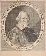 MAINZ: Johann Schweikard von Kronberg, Kurfrst und Erzbischof von Mainz, 1553 - 1626, Mainz, Aschaffenburg, Regent 160426. 1577 Domkapitular, 1582 Domscholaster u. 1595 Domdekan in Mainz, 158495 Generalvikar des Kurfrsten Wolfgang von Dalberg. 161319 Erbauer des Aschaffenburger Schlosses Johannisburg., Portrait, KUPFERSTICH:, [Merian exc.]