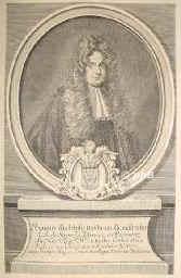 Brandlinsky, Johann Rudolph Walram, um 1700 - , , , Kaiserlicher Kammerherr, Assessor des Kammer und Lehnsgerichts, Rat der knigl. Kammer in Bhmen., Portrait, KUPFERSTICH:, Prandl pinx.   Birckart sc., 1720