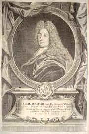 Lillienstedt, Johann Paul Linus Graf von, 1655 - 1732, Bjrneborg (Finnland), Diwitz (Pommern), Schwedischer Jurist und Staatsmann. 1686 Professor jur. in Abo, 1705 Viceprsident des kgl. schwedischen Tribunals in Wismar, 1719 Reichsrat in Stockholm, Gesandter beim Niederschsischen Kreis, 1727 Prsident des Wismarer Tribunals., Portrait, KUPFERSTICH:, Andreas Reinhard [d.., 1723] sc.