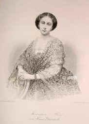 ENGLAND: Alice Maud Mary, Prinzessin von Grobritannien und Irland, 1862 Groherzogin von Hessen und bei Rhein, 1843 - 1878, London, Darmstadt, Zweite Tochter der Knigin Victoria von Grobritannien (18191901) u. des Prinzen Albert (18191861); vermhlt 1862 mit dem nachmal. Groherzog Ludwig IV. von Hessen und bei Rhein  (18371892).  In der Kranken u. Armenpflege ttig (AliceVerein). [> HESSEN:, Portrait, STAHLSTICH:, Nach einer Photographie.  Weger sc.