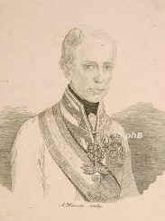 DEUTSCHES REICH, Hl.RM.: Franz II., rm.-deutscher Kaiser (ab 1806 als Franz I. Kaiser von sterreich), 1768 - 1835, Florenz, Wien, Regent 17921806, Dynastie LothringenHabsburg. ltester Sohn von Kaiser Leopold II. (17471792) u. Maria Luisa von Spanien (17451792), Tochter von Knig Karl III.; vermhlt 1) 1788 mit Elisabeth Wilhelmine von Wrttemberg (17671790); 2) 1790 mit Maria Theresia von BourbonBeide Sizilien (17721807), die Mutter aller seiner Kinder; 3) 1808 mit Maria Ludovica von sterreichEste (17871816); 4) 1816 mit Karoline Auguste von Bayern (17921873). Vater von Napoleons zweiter Gemahlin Marie Louise (17911847), von Kaiser Ferdinand I. (17931875) u. Erzherzog Franz Carl (18021878).  Nannte sich seit 1804 (als Reaktion auf die Kaiserkrnung Napoleons) 