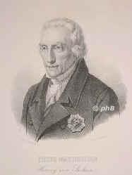 SACHSEN: Maximilian (Maria Joseph), kgl. Prinz u. Herzog von Sachsen, 1759 - 1838, Dresden, Dresden, Jngster Sohn von Kurfrst Friedrich Christian (17221763) u. Maria Antonia von Bayern (17241780), Tochter von Kurfrst Karl Albrecht spt. Kaiser Karl VII.; vermhlt 1) 1792 mit Caroline von Bourbon-Parma (17701804); 2) 1825 mit Maria Luisa von BourbonParma (18021857).  Verzichtete auf die Thronfolge 1830.  Vater der schs. Knige Friedrich August II. (17971854) u. Johann (18011873)., Portrait, LITHOGRAPHIE:, M. Knbig lith.