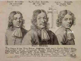 Refsytko, Nicolaus,  - , , , aus Brnn (alt 56ig Jahr, von Brinn), zusammen mit seinen Shnen Jacob (im 19ten Jahr) und Lucas (im 21igsten Jahr), von Cremsier., Portrait, KUPFERSTICH:, Leonh. Christ. Lochner exc. [ 1686 ].