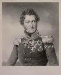 SACHSEN: Ernst I., Herzog von Sachsen-Coburg-Saalfeld u. 1826 Herzog von Sachsen-Coburg und Gotha, 1784 - 1844, Coburg, Gotha, Regent 180626 u. 182644. ltester Sohn (4.Kind) von Herzog Franz Friedrich Anton zu SachsenCoburgSaalfeld (17501806), aus 2.Ehe mit Grfin Auguste Reuss zu Ebersdorf (17571831); vermhlt 1) 1817 mit Luise von SachsenGotha (18001831), Tochter von Herzog August (17731822), geschieden 1826; 2) 1832 mit Herzogin Marie von Wrttemberg (17991860).  lterer Bruder von Leopold I., Knig der Belgier (17901865); Vater seines Nachfolgers Ernst II. (18181893) u. des engl. Prinzgemahls Albert (181961).  Erbt 1815 das Frstentum Lichtenberg und 1826 Gotha (unter Abtrennung von Altenburg).  Preuischer General, kmpfte 1806 bei Auerstdt, 1813 bei Ltzen und Leipzig, nahm 1814 die Festung Mainz., Portrait, LITHOGRAPHIE:, Nach d. Natur gez. v. Fr. Krger.  F. Jentzen lith.