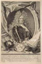Ende, Hans Adam von, 1633 - 1706, , , Oberst und Amtshauptmann zu Rosenberg, Herr auf AltJessnitz u. Trinum., Portrait, KUPFERSTICH:, Bernigeroth sc.