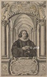 Carpzow, Johann Benedictus d.., 1607 - 1657, Rochlitz , Leipzig, Lutherischer Theologe, 1634 Professor in Leipzig, seit 1663 Pastor an der Thomaskirche., Portrait, KUPFERSTICH:, Johann Drr del. et sculp. 1653.