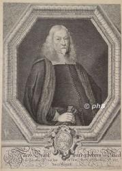 Grssl, Jacob, 1601 - 1671, Villach, Nrnberg, Prediger, mute als Emigrant aus Krnten auswandern ..., Portrait, KUPFERSTICH:, El. Gedeler pinx.  Jacob Sandrart sc.