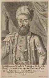 Hultazob, Melech August,   - , , , Angeblicher Prinz aus Kanada. 1718 in Breslau., Portrait, KUPFERSTICH:, J. H. Lindemann ad viv. del.  C. Winckler sc. [1718]