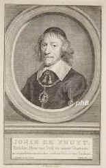 Knuyt, Johan de, 1587 - 1654, Middelburg, , Repraesentant der Edlen von Seeland, Gesandter z. Westfl. Frieden in Mnster 1645-48., Portrait, , 
