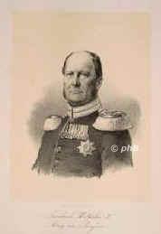 BRANDENBURG-PREUSSEN: Friedrich Wilhelm IV., Knig von Preuen, 1795 - 1861, Berlin, Sanssouci bei Potsdam, Regent 184061. ltester Sohn u. Nachfolger von Knig Friedrich Wilhelm III. (17701840) u. Luise von MecklenburgStrelitz (17761810); vermhlt 1823 mit Elisabeth von Bayern (18011873).  Trat 1858 wegen geistiger Umnachtung die Regierung an seinen jngeren Bruder Wilhelm [I.] ab., Portrait, LITHOGRAPHIE mit Tonplatte:, ohne Knstleradresse [um 1850]