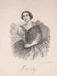 ENGLAND: Victoria (Alexandrina Victoria), Knigin von Grobritannien u. Irland, 1877 Kaiserin von Indien, 1819 - 1901, Kensington Palace, Osborne House (Isle of Wight), Regentin 18371901. Tochter von Georgs III. jngerem Sohn Edward Augustus, Duke of Kent (17671820) u. Viktoria Mary von SachsenCoburgSaalfeld (17861861); vermhlt 1840 mit Prinz Albert von SachsenCoburgGotha (18191861).  Folgte ihrem Onkel Wilhelm IV. (17651837).  Mutter von Knig Eduard (Edward) VII. (18411910) u. Victoria, Knigin von Preuen u. Deutsche Kaiserin (18401901)., Portrait, STAHLSTICH:, Weger sc.