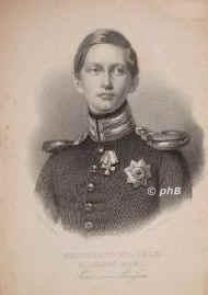 BRANDENBURG-PREUSSEN: Friedrich III. (als Kronprinz Friedrich Wilhelm), Knig von Preuen u. Deutscher Kaiser, 1831 - 1888, Potsdam (Neues Palais), Friedrichskron bei Potsdam, Regent 1888  99 Tage. Einziger Sohn u. Nachfolger von Kaiser Wilhelm I. (17971888) und Auguste von SachsenWeimar (18111890); vermhlt 1858 mit der knigl. Prinzessin Victoria von England (18401901), Tochter der Queen Victoria., Portrait, STAHLSTICH:, Gem[alt] v. F[ranz] Krger.  A. Teichel sc.